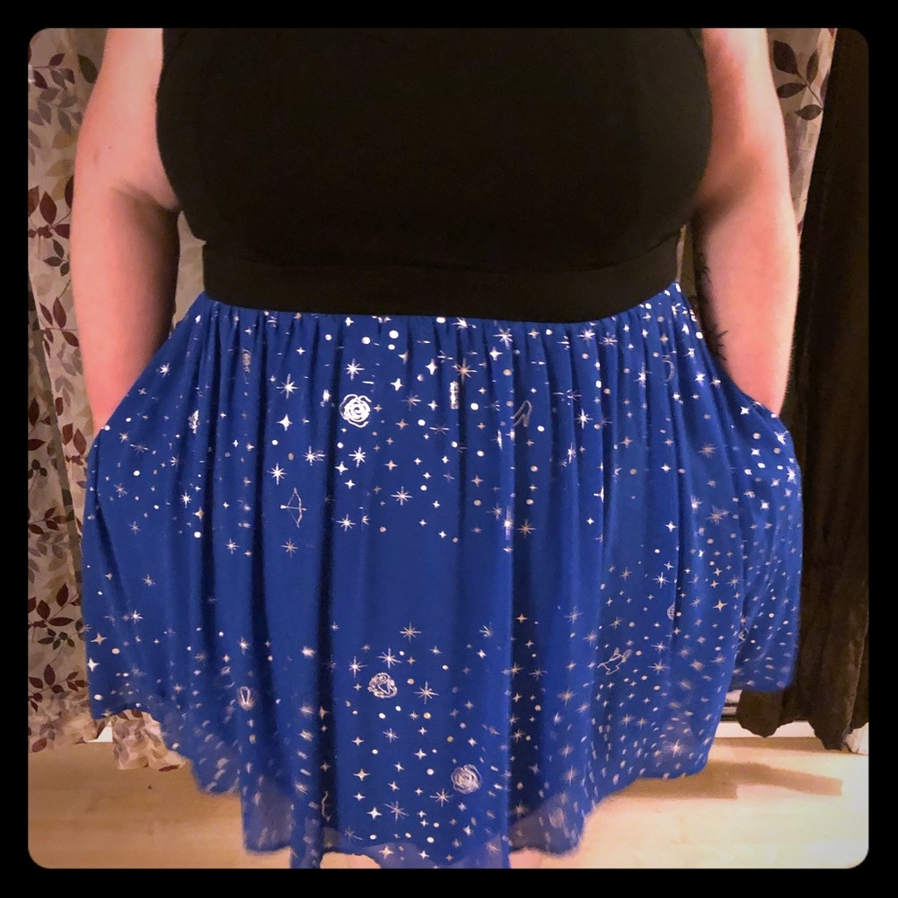 Torrid DISNEY PRINCESS KNIT & WOVEN SKATER DRESS